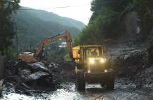 Afectaciones en la vía para ir a Baños de Agua Santa