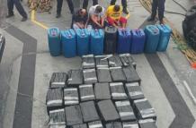 Droga incautada en altamar de Galápagos
