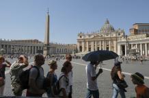 Más de 50 grados en el Coliseo y la plaza de San Pedro, con Roma en alerta roja por calor