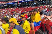 Los hinchas tricolores alentaron a Ecuador desde las gradas.