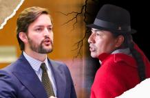 Esteban Torres y Leonidas Iza