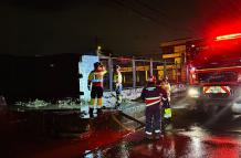 Bomberos lluvias