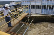 Captación de agua en una planta potabilizadora