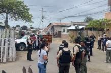 Agentes de la Policía llegaron hasta el lugar de los hechos.