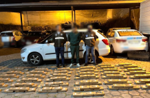 Policía Nacional logra el decomiso de cocaína.