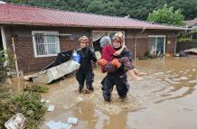 Las lluvias récord en Corea del Sur dejan al menos 5 muertos y 3.500 evacuados
