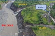 Afectaciones de la erosión regresiva en Napo