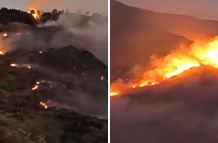 Incendio en Girón - Azuay