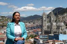 La presidenta del Consorcio de Gobiernos Autonómos Provinciales (Congope) de Ecuador, Paola Pabón