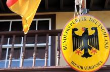 Sello del consulado de Alemania