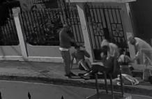 camara de seguridad del asalto en la Kennedy