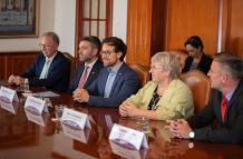 Parlamentarios alemanes reunidos con la diplomacia ecuatoriana