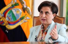 Gabriela Sommerfeld, canciller del Ecuador.