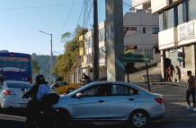 Choque en Quito.