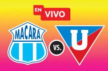 Macará vs Liga de Quito desde Ambato, en la primera fecha de la segunda etapa.