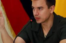 Marlon Pasquel denunció ante el TCE a Daniel Noboa por presunta infracción electoral, durante la consulta.