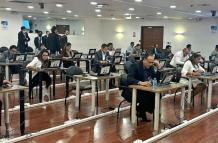 Concurso. Los aspirantes a jueces de la CNJ rindieron la prueba teórica en julio.