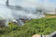 incendio vía a la costa