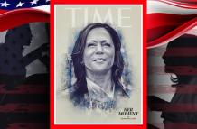 Kamala Harris es portada de Time y la revista destaca que es "su momento"
