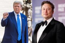 Combo de fotografías de archivo del expresidente y actual candidato republicano a las elecciones presidenciales de Estados Unidos, Donald Trump (i), y el magnate y propietario de la red social X, Elon Musk.
