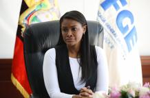 La fiscal general del Estado, Diana Salazar.
