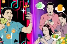 Ilustración sobre estafas en redes sociales