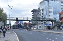 puente peatonal de la Universidad Central