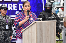 La ministra de Gobierno, Mónica Palencia.