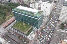 Fachada de la Corte de Justicia del Guayas