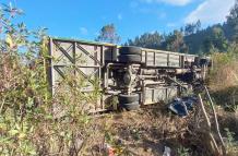 Accidente en la vía Pifo - Papallacta