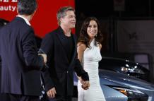 Premiere de Wolfs. Brad Pitt y su novia, Inés de Ramón.
