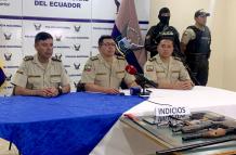 rueda de prensa policías- secuestro en Quito