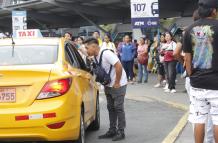 Paro de transportistas en Guayaquil