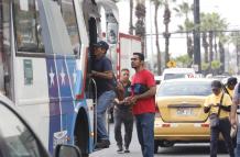 Paro de transportistas en Guayaquil