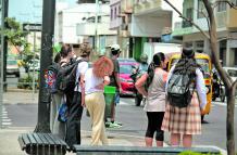 Paro de buses, estudiantes