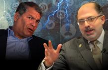 Rafael Correa y Henry Kronfle