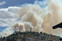 Incendio en el Panecillo
