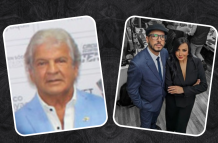 A la izquierda, Rubén Chérres; a la derecha, Anderson Boscán y su esposa Mónica Velásquez.