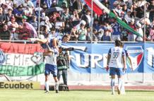 Toda la celebración de Luca Klimowicz que se mandó un doblete ante Liga de Quito,
