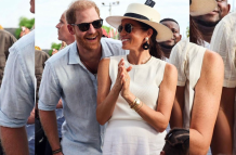 Príncipe Harry de Inglaterra y su esposa Meghan Markle