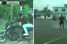 Ataque armado en la cancha de futbol - El Coca