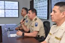 Rueda de prensa de la policía