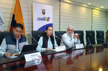 Rueda de prensa del COE Nacional.