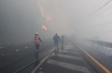 Incendio en Quito - Guápulo