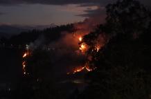 Incendio en Guápulo.
