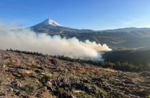 Incendio forestal en las faldas del volcán Cotopaxi