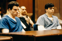 Hermanos Menéndez durante su juicio en 1994