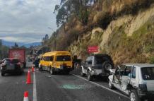 Un siniestro de tránsito dejó a cinco personas heridas.