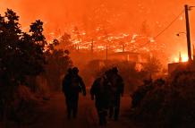 Mundo, Grecia, Dos muertos en un gran incendio forestal
