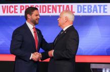 Los candidatos a la vicepresidencia de EE.UU., el republicano J. D. Vance, y el demócrata, Tim Walz, abordaron distintos temas en el debate.